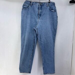 Vintage Jones and co Womens size 20 blue jeans high rise taper  b31